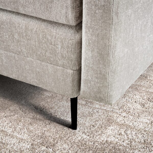 Lichtgrijs stoffen bankstel