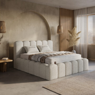 Opbergbed boxspring Yazz Beige