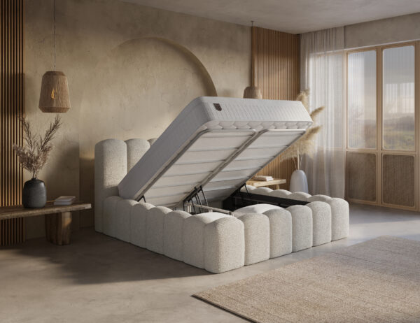 Opbergbed boxspring Yazz Beige