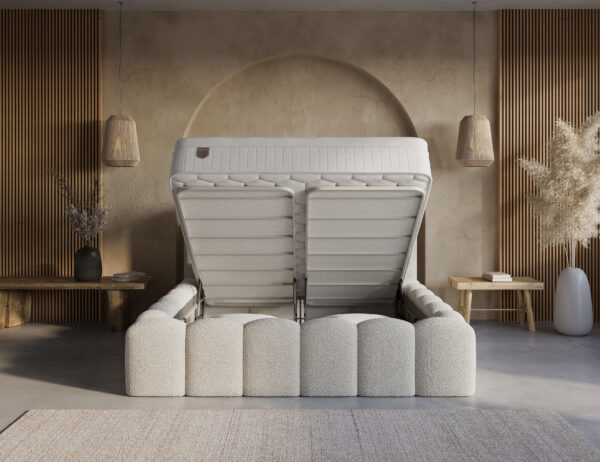 Opbergbed boxspring Yazz Beige