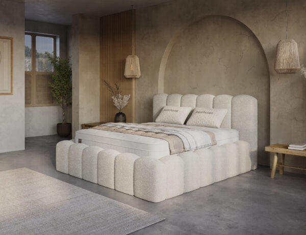 Opbergbed boxspring Yazz Beige