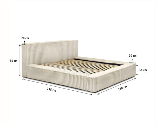 Adore Melody bedframe – Pearl Beige
