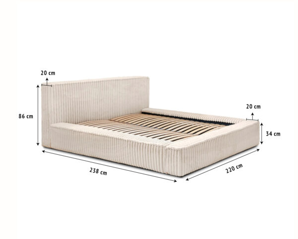 Adore Melody bedframe – Pearl Beige