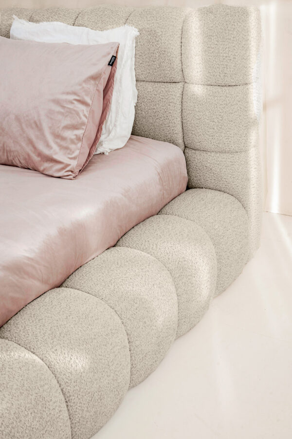 Adore Ruby bedframe – Bouclé Beige