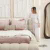 Adore Ruby bedframe – Bouclé Beige