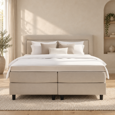 Boxspring Berkel uit de maatwerkcollectie van Bedadviseur