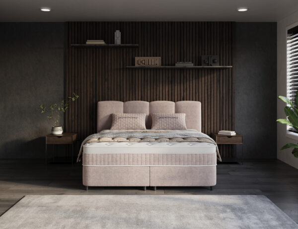 Opbergboxspring Pijnacker – Taupe – afbeelding 3