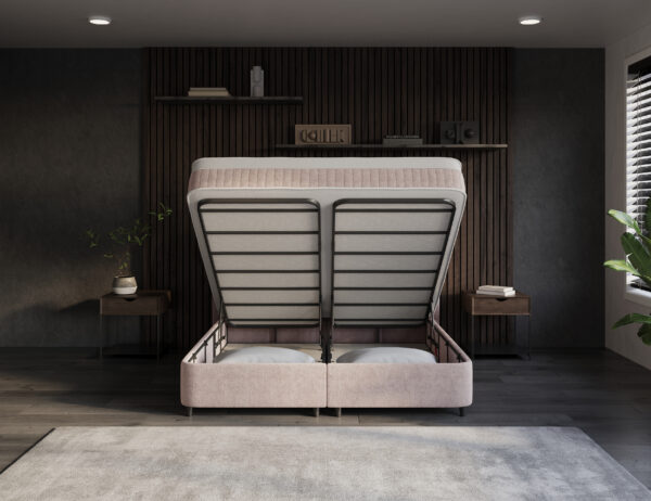 Opbergboxspring Pijnacker – Taupe – afbeelding 4