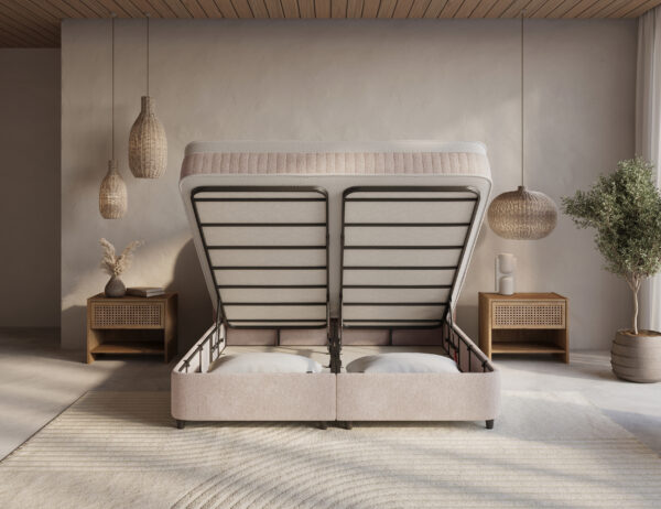 Opbergboxspring Bleiswijk – Beige – afbeelding 4