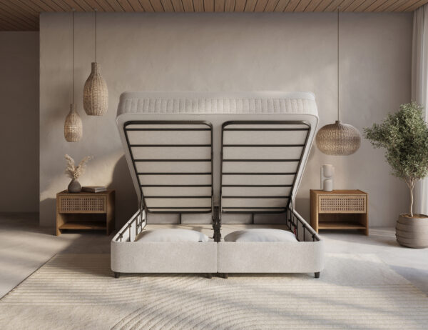 Opbergboxspring Bleiswijk – Off White – afbeelding 4