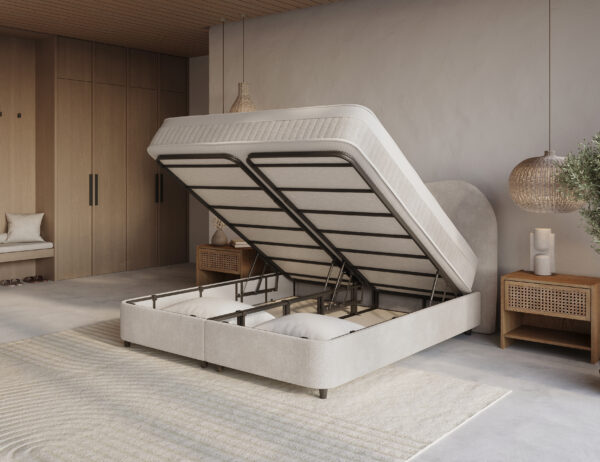 Opbergboxspring Bleiswijk – Off White – afbeelding 6