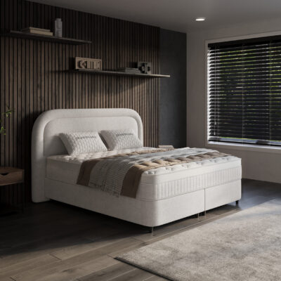 Opbergboxspring Berkel en Rodenrijs – Off White – afbeelding 1