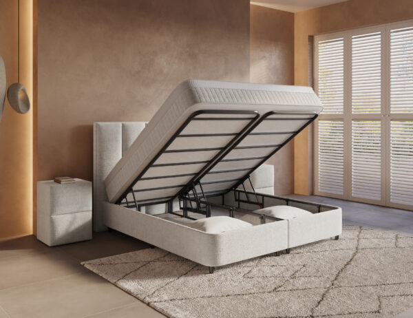 Opbergboxspring Zoetermeer – Beige – afbeelding 2 Opbergboxspring Zoetermeer – Beige – afbeelding 2