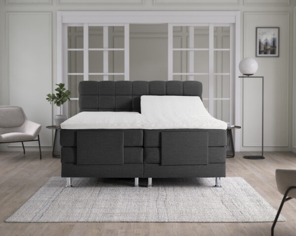 Elektrisch verstelbare boxspring Nootdorp – Antraciet – afbeelding 5