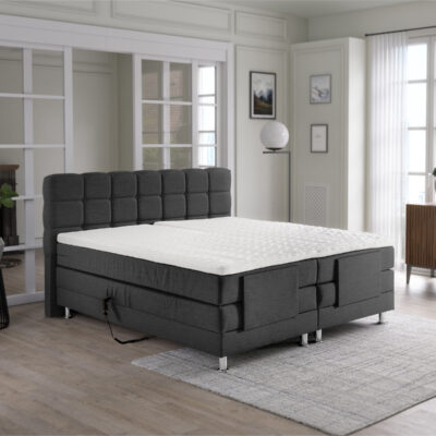 Elektrisch verstelbare boxspring Nootdorp – Antraciet – afbeelding 1 Elektrisch verstelbare boxspring Nootdorp – Antraciet – afbeelding 1