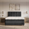 Opbergboxspring Benthuizen – Velvet Zwart – afbeelding 1 Opbergboxspring Benthuizen – Velvet Zwart – afbeelding 1