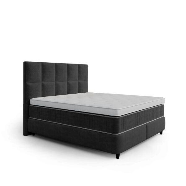 Opbergboxspring Benthuizen – Velvet Zwart – afbeelding 3 Opbergboxspring Benthuizen – Velvet Zwart – afbeelding 3